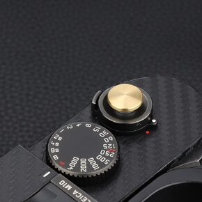 Upscale and Delicate Soft Shutter Release Button Metal for Fujifilm XE1 X-E4 X-E2S X-E3 X-T2 X-T3 X-T10 X-T20 X-Pro2 X100 X100T X100S X100F and LeicaM8 M9 M10 M-240 M-10P M9-PConvex Surface Golden in Saudi Arabia