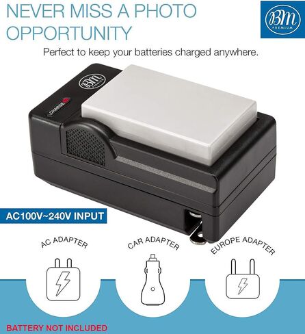 BM Premium EN-EL5 Battery Charger for Nikon Coolpix P80, P90, P100, P500, P510, P520, P530 Digital Camera in Saudi Arabia