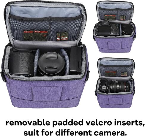 G-raphy Camera Bag Photographers Camera Sling Bag with Removable Padded Dividers Women Men for Dslr SLR Cameras, Lenses and Etc(Black) in Saudi Arabia