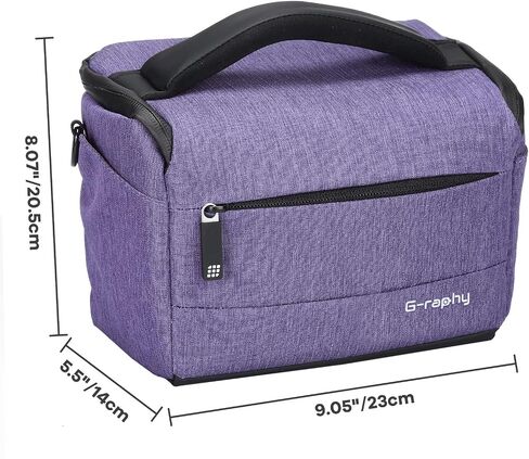 G-raphy Camera Bag Photographers Camera Sling Bag with Removable Padded Dividers Women Men for Dslr SLR Cameras, Lenses and Etc(Black) in Saudi Arabia