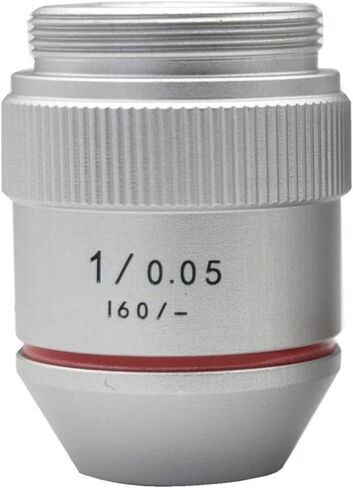 Microscope Accessories Kit 1PC 195 1X 2X RMS Objective Lens for Biological Microscope Microscope Slides (Size : 1X) in Saudi Arabia