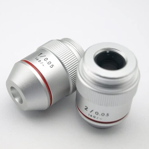 Microscope Accessories Kit 1PC 195 1X 2X RMS Objective Lens for Biological Microscope Microscope Slides (Size : 1X) in Saudi Arabia