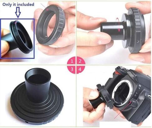 Microscope Accessories Kit Microscope Camera Adapter Ring- Microscope Telescope Eyepiece Transfer Tube Adapter for M42 Camera Adaptor to 23.2mm 30mm 30.5mm 1.25 inch Mounting Diameter Microscope Slide in Saudi Arabia