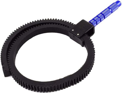 V BESTLIFE Focus Ring Belt, Black Alloy Gear Ring Belt with Built in Stainless Steel Screw for DSLR Camera for Zooming Lens with Size from 52mm to 86mm in Saudi Arabia