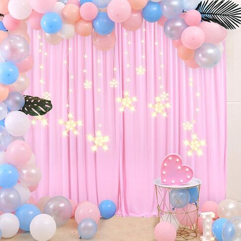 Ivory Backdrop Curtain for Wedding Parties Wrinkle Free Ivory Photo Curtains Backdrop Drapes Fabric Decoration for Baby Shower Photoshoot 5ft x 8ft,2 Panels in Saudi Arabia