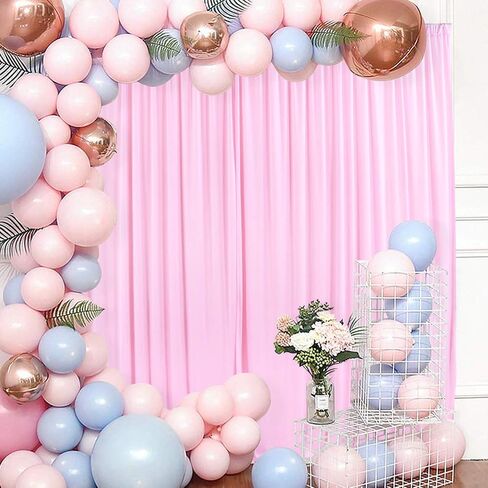 Ivory Backdrop Curtain for Wedding Parties Wrinkle Free Ivory Photo Curtains Backdrop Drapes Fabric Decoration for Baby Shower Photoshoot 5ft x 8ft,2 Panels in Saudi Arabia