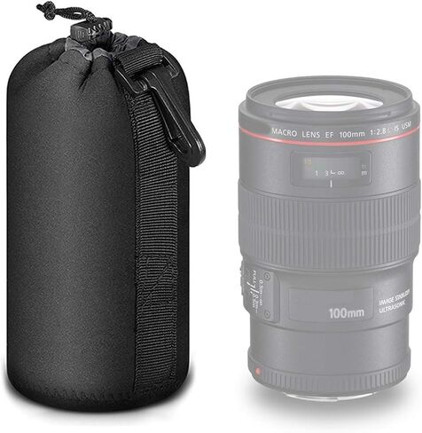 Selens 4 Pack Lens Cases with Thick Protective Neoprene Camera Lens Pouch | for DSLR Camera Lens Sony Nikon Olympus Panasonic - Size: Small, Medium, Large and Extra Large Pouches in Saudi Arabia