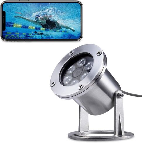 Underwater Cameras 304 Stainless Steel IP68 5MP 2592×1944 POE IP Camera 32Ft Cable Koi Pond Camera in Kuwait