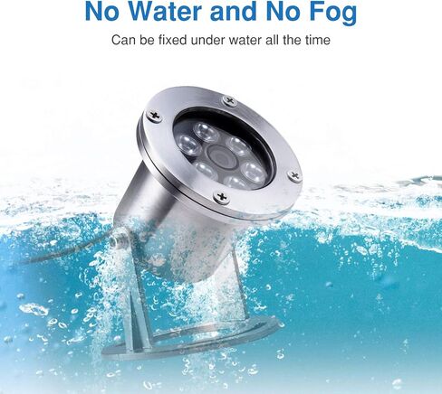 Underwater Cameras 304 Stainless Steel IP68 5MP 2592×1944 POE IP Camera 32Ft Cable Koi Pond Camera in Kuwait
