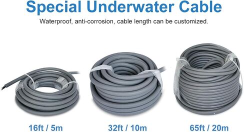 Underwater Cameras 304 Stainless Steel IP68 5MP 2592×1944 POE IP Camera 32Ft Cable Koi Pond Camera in Kuwait