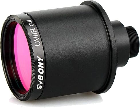 SVBONY UV IR Cut Block Filter Infra Red Filter CCD Camera Interference UV Filter 1.25 inches Thread for DSLR Camera Telescope with Webcam Adapter in Saudi Arabia