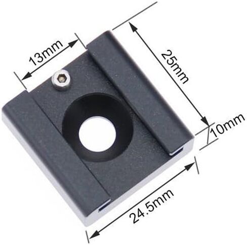 CAMVATE Cold Shoe Mount with 1/4''-20 Hole for Camera Flash Microphone Accessories(Red) - 1367 in Saudi Arabia
