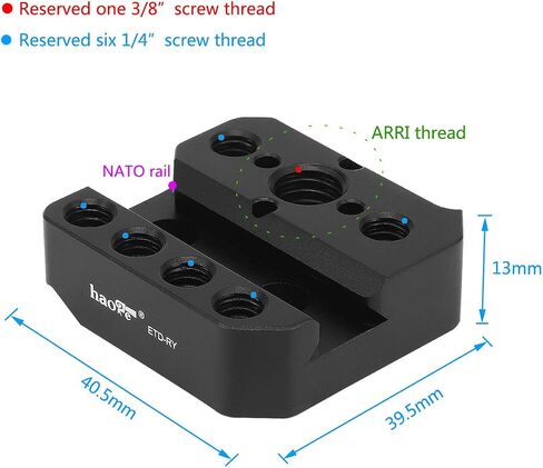 Haoge HRP-ZY3 Camera Height Riser Quick Release Plate for Zhiyun Zhi yun Crane 3 LAB Gimbal Stabilizer in Kuwait