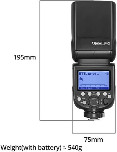 Godox V860III-C TTL 2.4G GN60 HSS Camera Flash with10-Speed Adjustable Modeling Light, Extremely Fast Recovery Battery with Xpro-C Trigger Transmitter Compatible for Canon Camera (V860III-C+Xpro-C) in Saudi Arabia