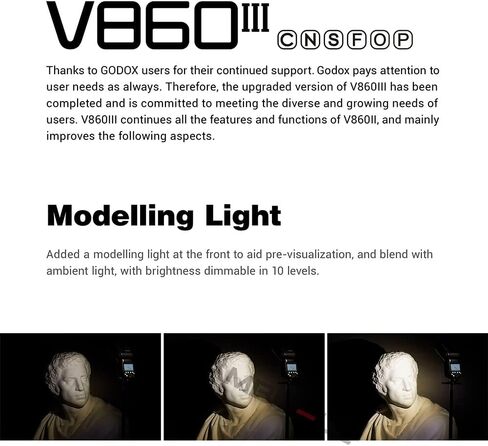 Godox V860III-C TTL 2.4G GN60 HSS Camera Flash with10-Speed Adjustable Modeling Light, Extremely Fast Recovery Battery with Xpro-C Trigger Transmitter Compatible for Canon Camera (V860III-C+Xpro-C) in Saudi Arabia