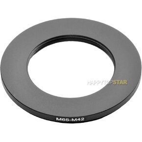 Metal M65 to M42 M65 65 mm to M42 42mm 1mm Thread Pitch 65-42 Male to Female Step-Down Coupling Ring Adapter Adaptor Converter for Lens Filter in Kuwait