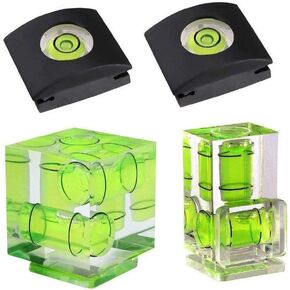 Camera Level Hot Shoe Level Hot Shoe Bubble Cover Combo Pack 3 Axis 2 Axis 1Axis Compatible with Nikon, Olympus, Pentax Digital and Film Cameras-4 Packs in Kuwait