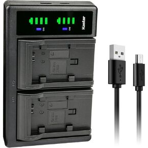 Kastar LTD2 USB Battery Charger Replacement for Canon FS10 Flash Memory Camcorder, FS100 Flash Memory Camcorder, FS11 Flash Memory Camcorder, Vixia FS10, Vixia FS100, Vixia FS11, VIXIA HG20 in Kuwait
