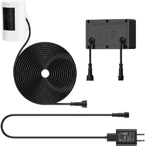 محول طاقة Ayotu لبطارية كاميرا Stick Up Cam/الجيل الثالث/الجيل الثاني وبطارية كاميرا Spotlight، مزود طاقة احتياطية 3000 مللي أمبير مع كابل شحن (لا يشمل الكاميرا)، أسود (16 قدم/5 متر) in Kuwait