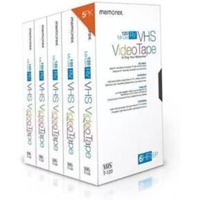 Memorex T-120 120 Minute RV VHS Video Tape (5 Pack) in Kuwait