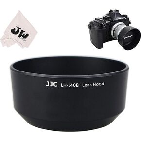 غطاء غطاء عدسة حربة قابل للعكس من JJC لعدسة Olympus M.Zuiko Digital 45mm F1.8 / M4518 يستبدل غطاء عدسة Olympus LH-40B - أسود