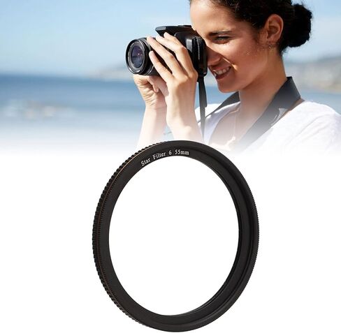 Star Filter,Starburst Lens Filter,Adjustable Starburst Filter for Camera,Ultra Slim Aluminum Alloy Frame, HD No Dark Corners,Cross Star Effect Filter for Camera Lens (82mm) in Saudi Arabia