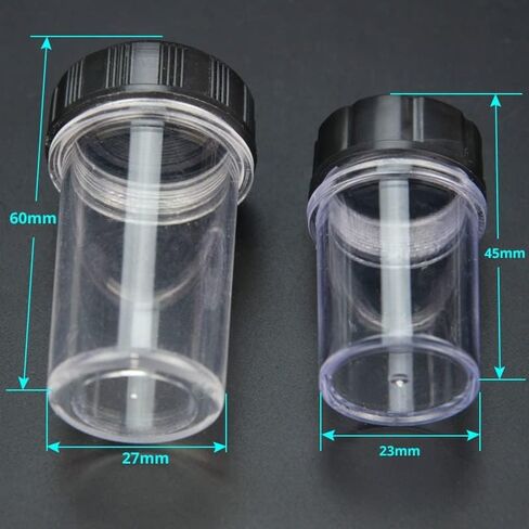 Microscope Accessories Kit Objective Lens Box Plastic Microscope Objective Lens Holder Box 45mm/60mm Protective Case RMS Thread Microscope Slides (Size : 2 PCS 45mm) in Saudi Arabia