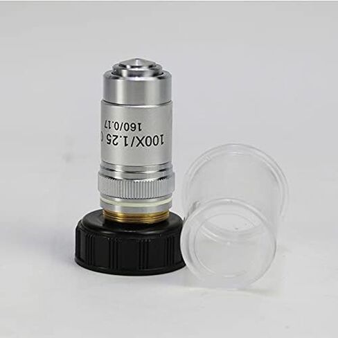 Microscope Accessories Kit 4X 10X 20X 40X 60X 100X Biological Microscope Achromatic Objective Lens for Bio-Microscope 195mm Conjugate Distance Microscope Slides (Color : 4X) in Saudi Arabia