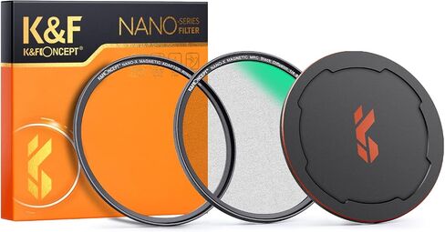 K&F Concept 37mm Black Diffusion 1/4 Filter Mist Cinematic Effect Filter with 28 Multi-Layer Coatings Waterproof/Scratch Resistant for Video/Vlog/Portrait Photography in Kuwait