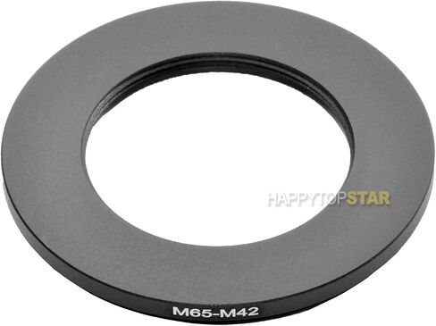Metal M65 to M42 M65 65 mm to M42 42mm 1mm Thread Pitch 65-42 Male to Female Step-Down Coupling Ring Adapter Adaptor Converter for Lens Filter in Kuwait
