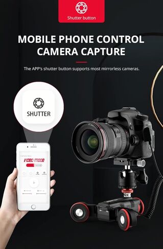 YELANGU L5G Professional Camera Motorized Slider Dolly with Remote APP Control and USB Interface Auto Dolly for Camera,Camcorder and Smartphone in Kuwait