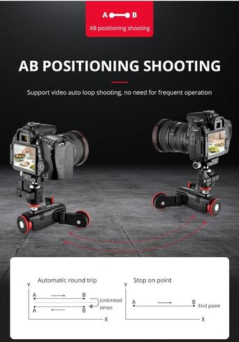 YELANGU L5G Professional Camera Motorized Slider Dolly with Remote APP Control and USB Interface Auto Dolly for Camera,Camcorder and Smartphone in Kuwait