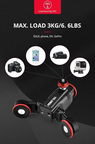 YELANGU L5G Professional Camera Motorized Slider Dolly with Remote APP Control and USB Interface Auto Dolly for Camera,Camcorder and Smartphone in Kuwait