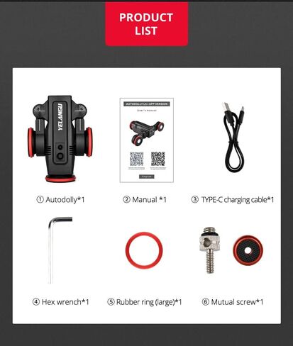 YELANGU L5G Professional Camera Motorized Slider Dolly with Remote APP Control and USB Interface Auto Dolly for Camera,Camcorder and Smartphone in Kuwait