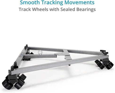Proaim Swift Professional Heavy Duty Track Dolly for DSLR Video Camera Tripod. Smooth & Precise Tracking Moves. 159kg/350lb Payload, Robust & Durable. For Film Cinema Production + Travel Bag (SWFT-DL) in Saudi Arabia