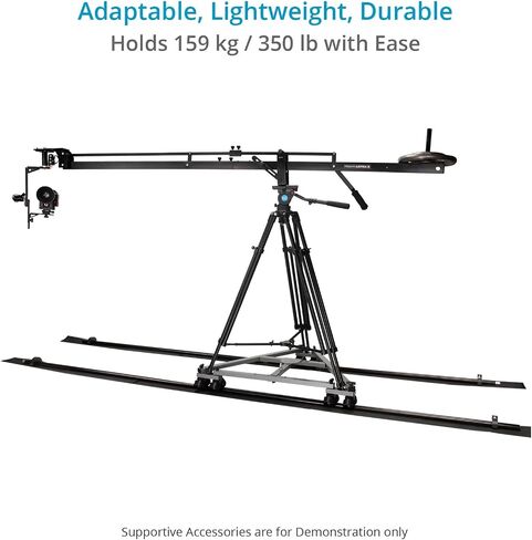 Proaim Swift Professional Heavy Duty Track Dolly for DSLR Video Camera Tripod. Smooth & Precise Tracking Moves. 159kg/350lb Payload, Robust & Durable. For Film Cinema Production + Travel Bag (SWFT-DL) in Saudi Arabia