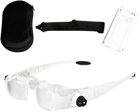 3.8X 4.0X قوس نظارات التلفزيون المكبر العدسة عقال نظارات مكبرة الزجاج مع حامل هاتف نظارات مكبرة in Kuwait