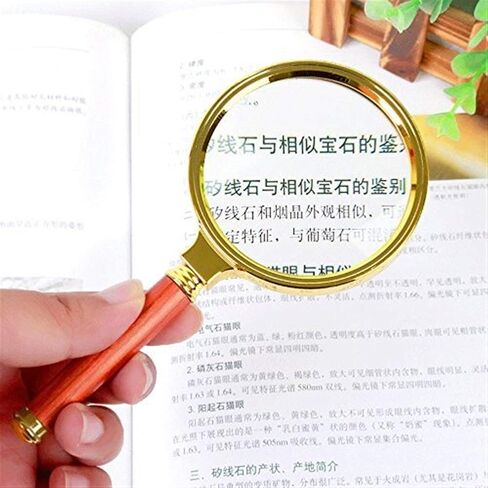 عدسة مكبرة 80 مم، عدسة تكبير عالية الدقة، 10x كبار السن يقرؤون الصحف، بيئة عمل الأطفال المحمولة، زجاج خفيف الوزن 165 مم * 80 مم * 10 مم، العدسة المحمولة in Kuwait