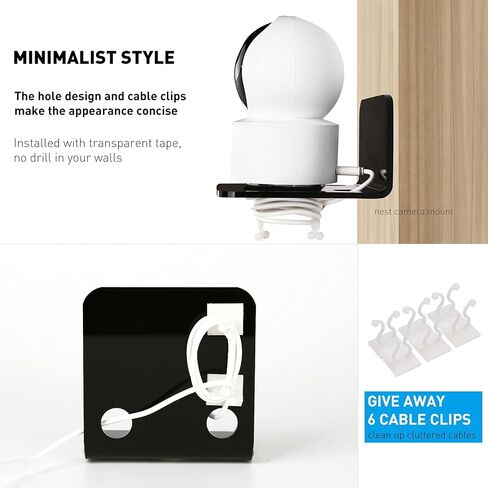 OAPRIRE Small Floating Wall Shelf Set of 3, 4" White Acrylic for Monitors in Kuwait