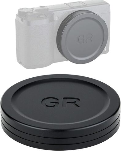 JJC LC-GR3 Metal Lens Cap for Ricoh GR III GR IIIx and GR II Camera, Ricoh GR III Lens Cap, Lens Cap for Ricoh GRIII GR IIIx GRII, Made of Premium Aluminium Alloy in Saudi Arabia