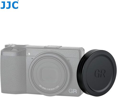 JJC LC-GR3 Metal Lens Cap for Ricoh GR III GR IIIx and GR II Camera, Ricoh GR III Lens Cap, Lens Cap for Ricoh GRIII GR IIIx GRII, Made of Premium Aluminium Alloy in Saudi Arabia