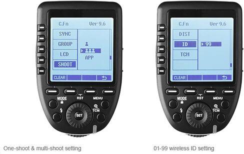 Godox Wireless Flash Trigger Transmitter - XPro-S Compatible with Sony Cameras,TTL 2.4G High-Speed Sync,1/8000s HSS 01-99 Wireless ID,LCD Screen,5 Dedicated Group 11 Customizable Functions in Kuwait