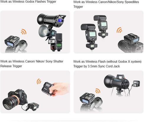 Godox X2T-C TTL Wireless Flash Trigger for Canon, Support 1/8000s HSS Function, 5 Dedicated Group Button and 3 Function Button for Quick Setting in Saudi Arabia