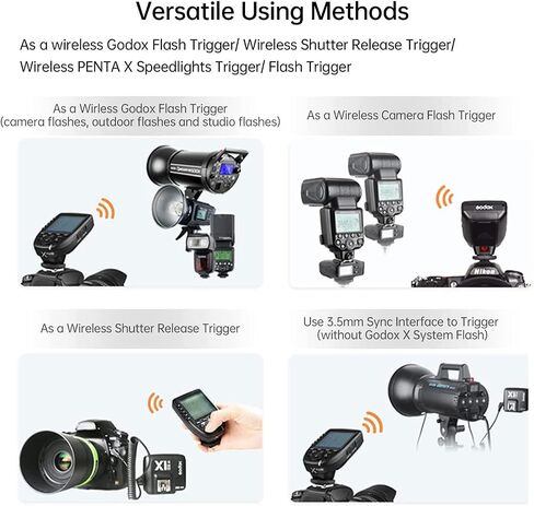 Godox X2T-S 2.4G Wireless Flash Trigger with TTL HSS 1/8000s Group Function Bluetooth Connection, Quick Lock hot-Shoe in Kuwait