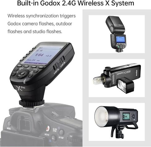 Godox X2T-S 2.4G Wireless Flash Trigger with TTL HSS 1/8000s Group Function Bluetooth Connection, Quick Lock hot-Shoe in Kuwait