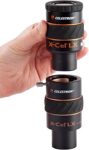 Celestron 93529 X-Cel LX 1.25-Inch 2X Barlow Lens (Black) & 93428 X-Cel LX 1.25-Inch 3X Barlow Lens (Black) in Kuwait