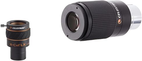 Celestron 93529 X-Cel LX 1.25-Inch 2X Barlow Lens (Black) & Zoom Eyepiece for Telescope - Versatile 8mm-24mm Zoom for Low Power and High Power Viewing in Saudi Arabia