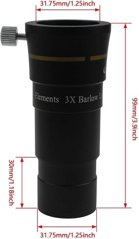 Alstar 1.25" 4-Elements 3X Barlow Lens Fully Multi-Coated Optics in Saudi Arabia