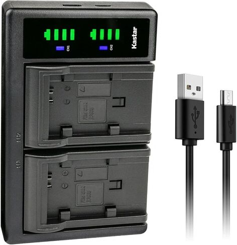 Kastar LTD2 USB Battery Charger Replacement for Canon FS10 Flash Memory Camcorder, FS100 Flash Memory Camcorder, FS11 Flash Memory Camcorder, Vixia FS10, Vixia FS100, Vixia FS11, VIXIA HG20 in Kuwait