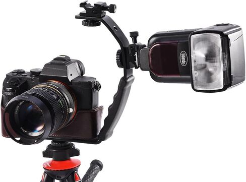 Pupilash كاميرا الفيديو قوس - L شكل قوس فلاش قوس حامل الحذاء الساخن جبل لمصباح يدوي كاميرا الفيديو DV 120/135 فيلم الكاميرا in Kuwait